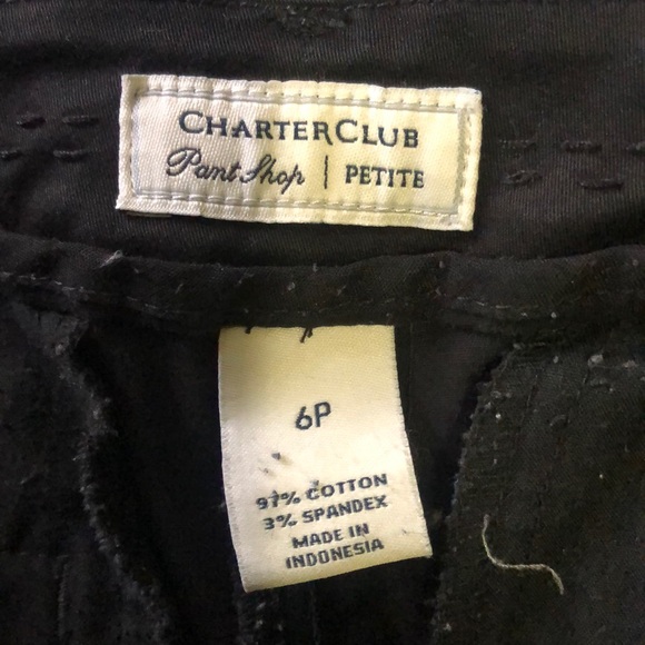 Charter Club Black Pants size 6P - Picture 7 of 8